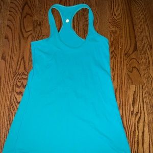 Blue lululemon tank top